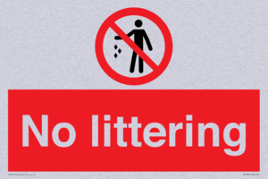 No littering